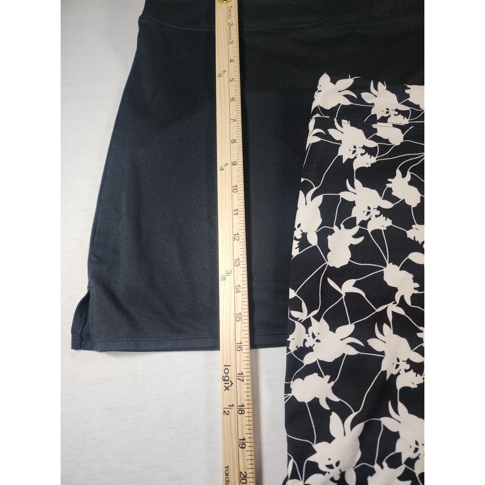 Tranquility by Colorado Clothing XL Skorts 2 PACK LOT Black Floral Athletic Golf - Picture 3 of 7